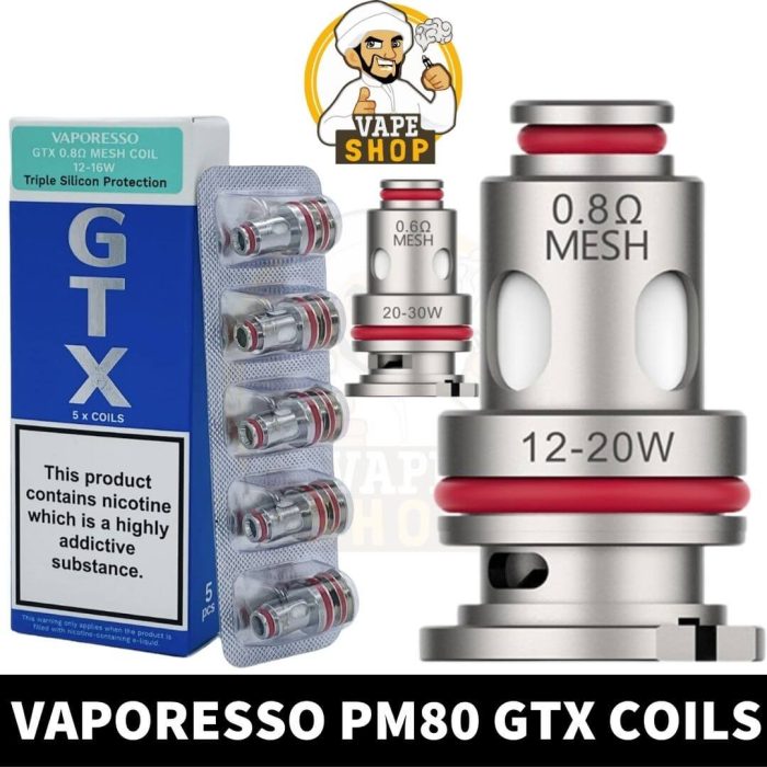 WITH PACK VAPORESSO PM80 GTX COILS