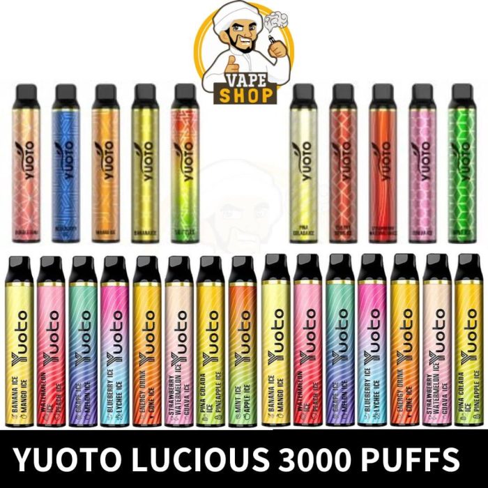 YUOTO LUCIOUS 3000 PUFFS IN UAE Buy in Dubai