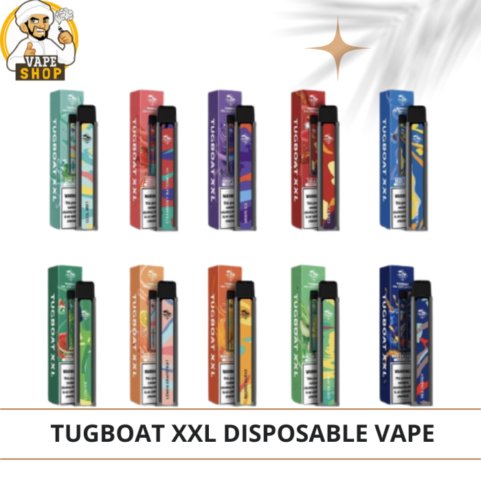 TUGBOAT XXL DISPOSABLE VAPE PODS 2500 PUFFS
