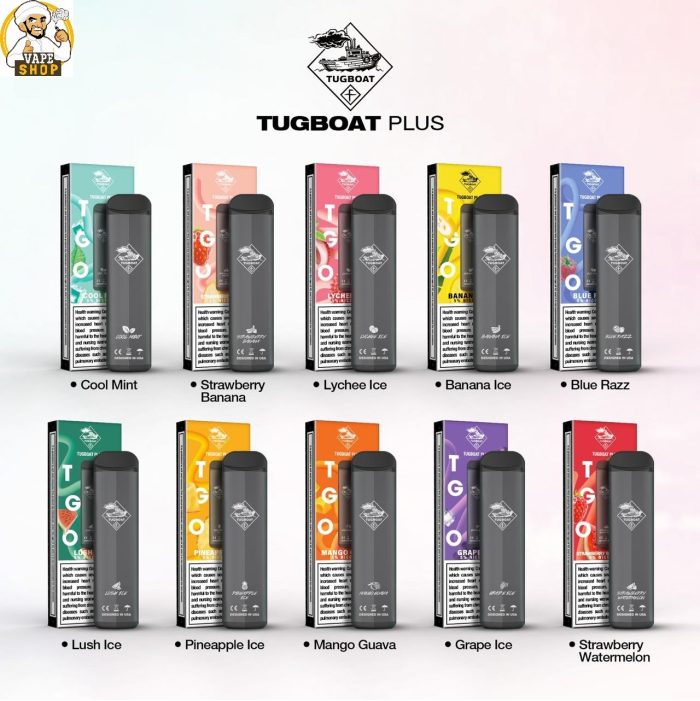 NEW TUGBOAT PLUS DISPOSABLE 800 PUFFS POD SYSTEM