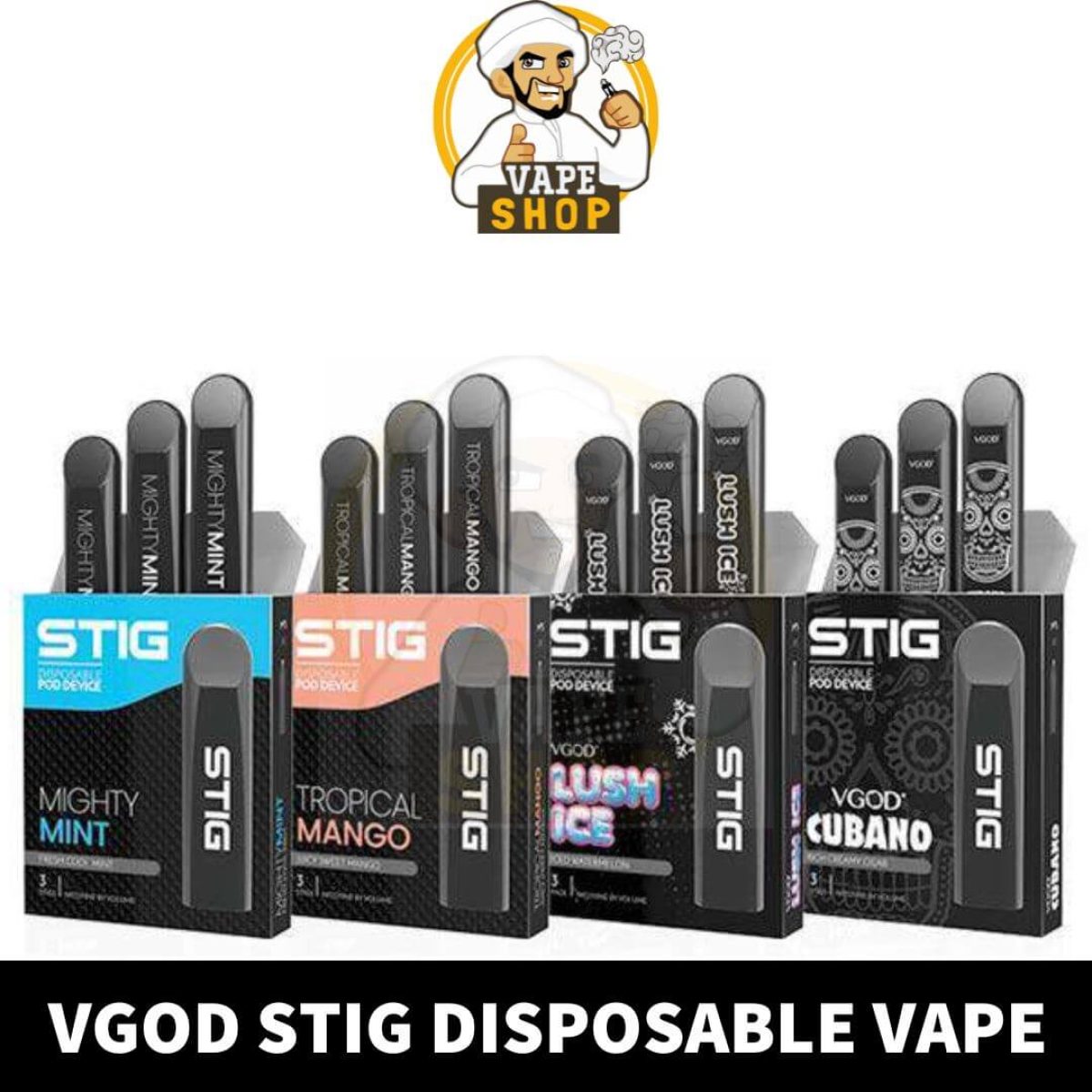 STIG XL VGOD STIG - Disposable Vape Device Blackout Vapors Vgod Stigs Elite  Australia