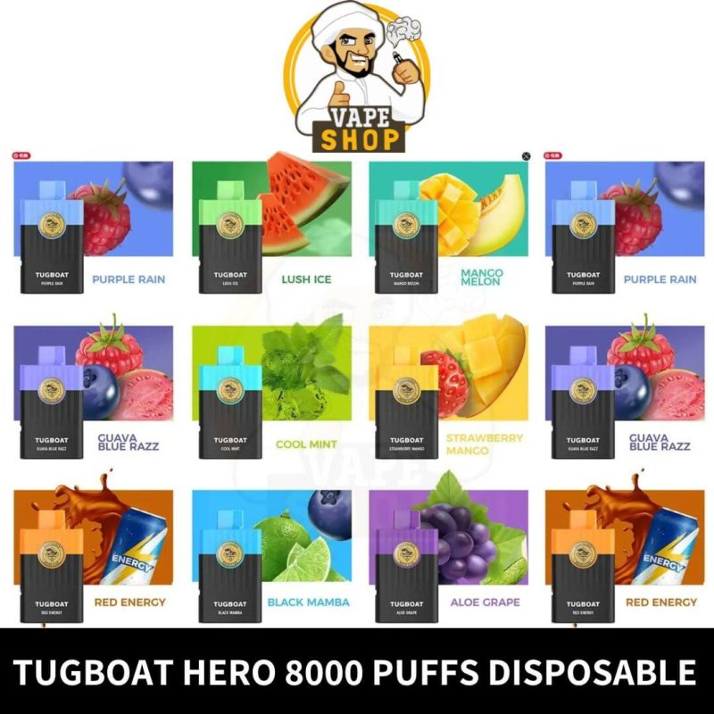 TUGBOAT HERO 8000 puffs disposable In Dubai