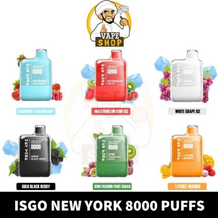 Best Isgo New York 8000 Puffs Disposable Vape In UAE
