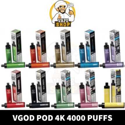 Best Vgod Pod 4k 4000 Puffs Disposable 20Mg & 50 Mg In UAE