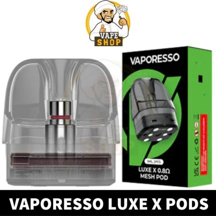 GALLERY Vaporesso Luxe X Pods Cartridge 0.4ohm 0.8ohm Empty Replacement Pods Mesh Coils (2PCS) in Dubai, UAE Luxe X Empty Pods