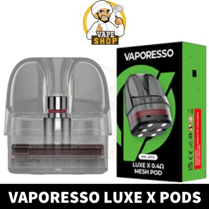 Vaporesso Luxe X Pods Cartridge 0.4ohm 0.8ohm Empty Replacement Pods Mesh Coils (2PCS) in Dubai, UAE Luxe X Empty Pods