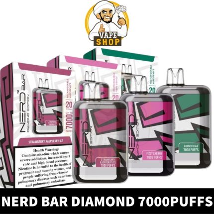 Buy Nerd Bar Diamond Disposable Vape 7000Puffs Rechargeable Vape in UAE - Nerd Bar 7000Puffs - Nerd Bar Diamond 7000Puffs Near me vape dubai Nerd bar Diamond edition