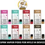 Buy SPRK VAPOR Pods For Myle V4 Device in Dubai, UAE - SPRK VAPOR Replacement Vape Pod - SPRK VAPOR Pods Compatible Myle V4 Myle
