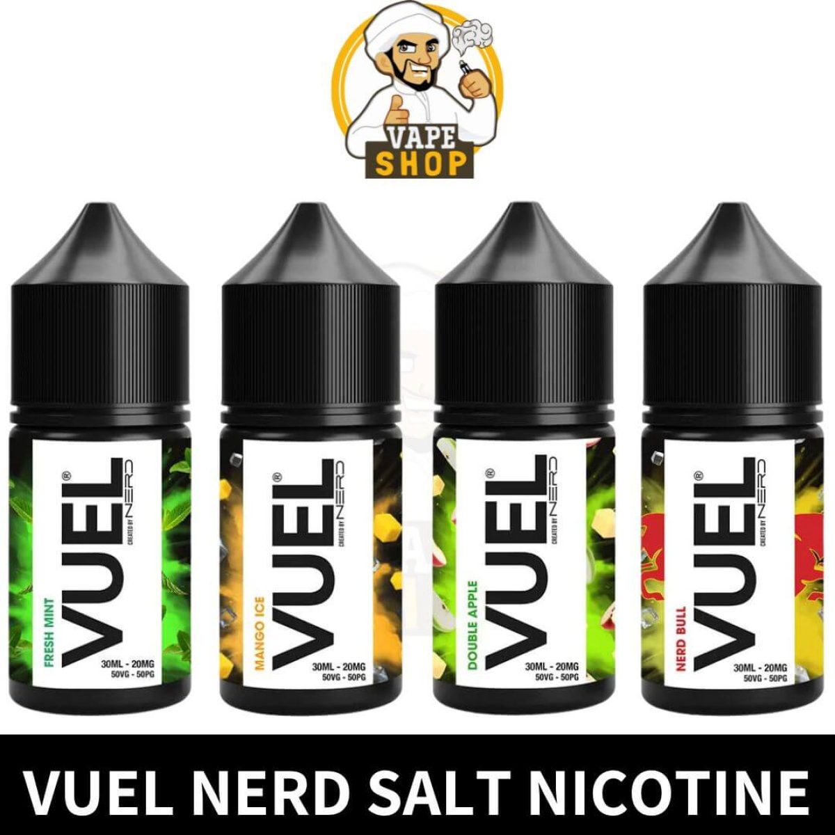 Best Vuel Nerd Salt Nicotine 30ml 20mg & 50mg Price in Dubai