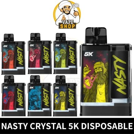 Nasty Crystal 5K Disposable 5000Puffs Rechargeable Vape in Dubai, UAE – 500mAh Vape Near Me