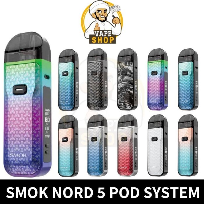 Best SMOK Nord 5 2000mAh 80W Pod System in Dubai Near Me