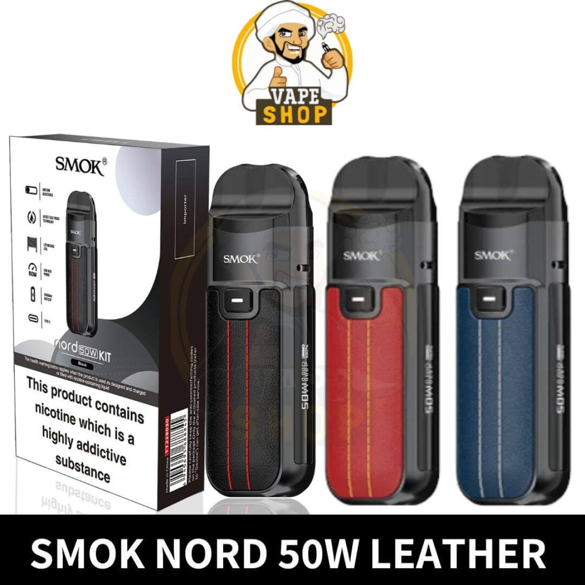 smok nord 50w leather Best Smok Nord 50w Leather Series Pod System In Dubai, UAE