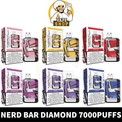 best Buy Nerd Bar Diamond Disposable Vape 7000Puffs Rechargeable Vape in UAE - Nerd Bar 7000Puffs - Nerd Bar Diamond 7000Puffs Near me vape dubai