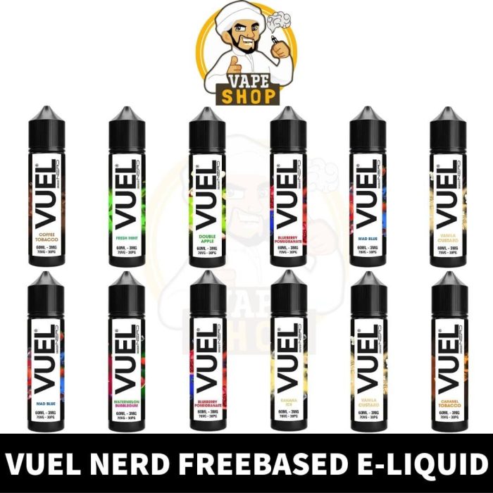 best Buy Vuel 60 ML Vape Juice by Nerd E-Juice in UAE - Nerd Vuel Juice - Vuel Vape Juice - Vape Juice Dubai - Nerd Vape Juice Dubai Near me