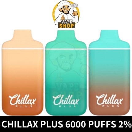 Chillax Plus 6000 Puffs 2% Nicotine Disposable Vape in Dubai - Chillax Plus Dubai - Chillax Plus 6000 -Chillax 6000Puffs - Vape Dubai near me