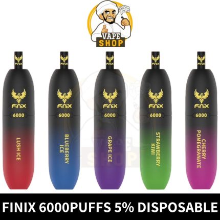 Finix 6000 Puffs 5% Nicotine Disposable Vape In Dubai- Finix 6000puffs Disposable- Finix Disposable 6000- Vape Dubai Vape Shop Near Me