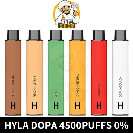 Hyla Dopa Disposable 4500 Puffs Nicotine Free Rechargeable Vape in UAE - Hyla 4500Puffs Dopa - Hyla Dopa 4500 - Hyla 4500Puffs near me