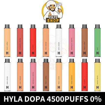 best Hyla Dopa Disposable 4500 Puffs Nicotine Free Rechargeable Vape in UAE - Hyla 4500Puffs Dopa - Hyla Dopa 4500 - Hyla 4500Puffs near me