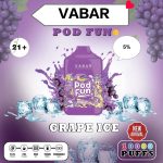 GRAPE ICE Buy VABAR Pod Fun Disposable 10000Puffs Rechargeable vape in UAE- VABER 10000Puffs- VABER Pod Fun 10000- Vape Shop Near me Dubai