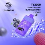 Tugboat T1200 Disposable Puffs 50Mg Blackcurrant Lychee