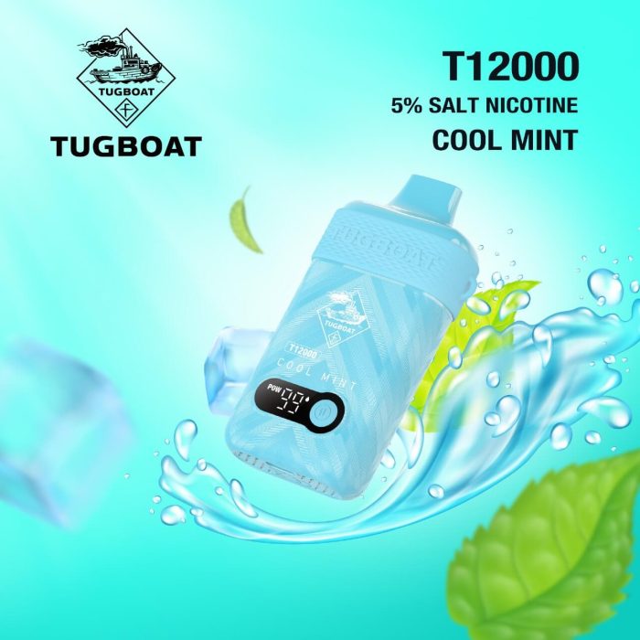 Tugboat T1200 Disposable Cool Mint 12000 Puffs 50Mg