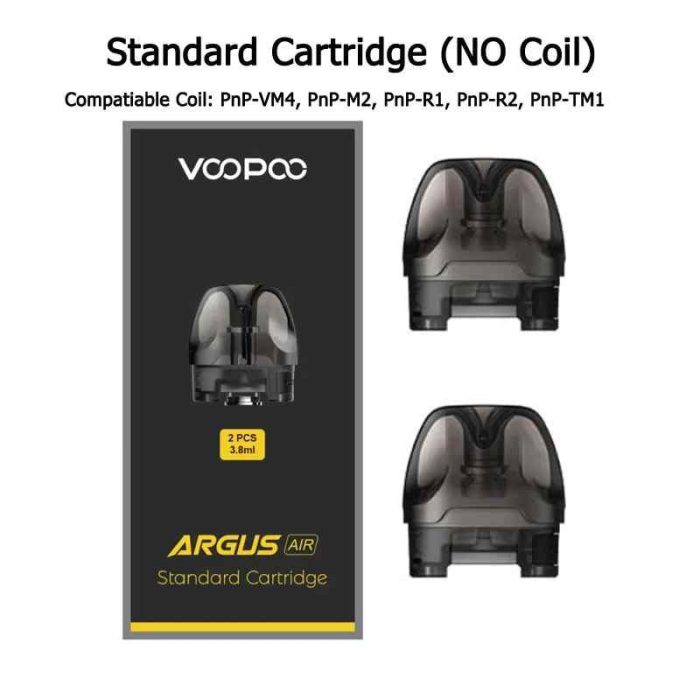 standard pods WITHOUT COIL VOOPOO Argus Air Pods 0.8ohm Pod Cartridge No Coils 3.8ml Empty Pods Replacement Pods in Dubai, UAE NEAR ME