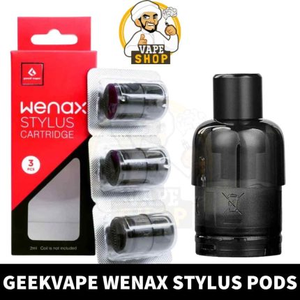 Buy GEEKVAPE Wenax Stylus Cartridge Replacement Pods in Abu Dhabi, UAE - GEEKVAPE Stylus Pods UAE - Geekvape Pods Shop near me vape dubai