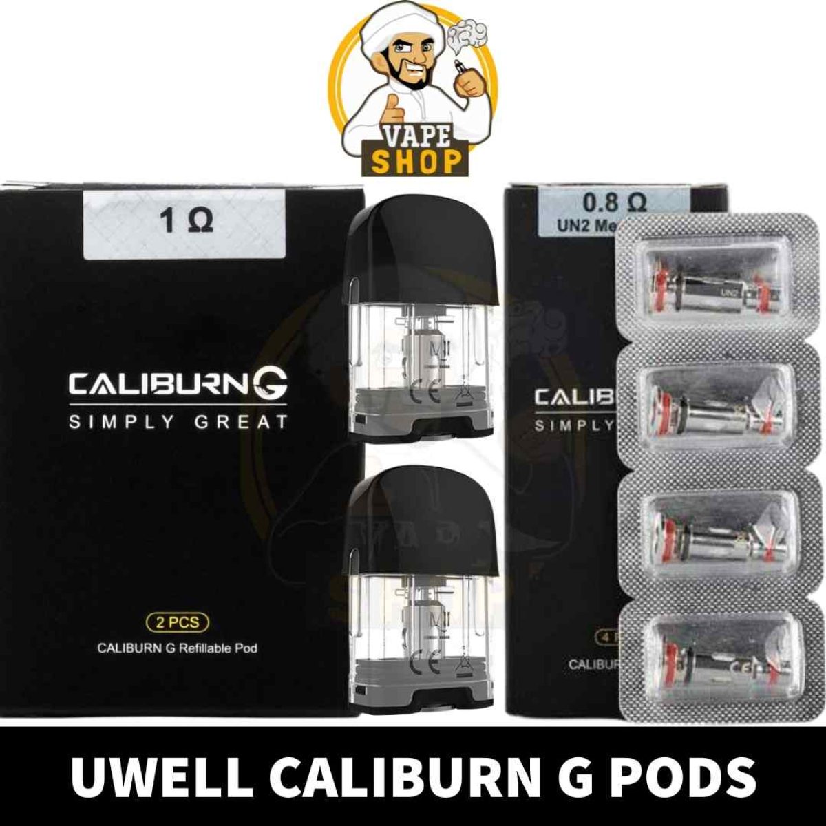 Uwell Caliburn G Replacement Pods – 2ml Refillable | Smoke-free Products, Free Shipping - View #6