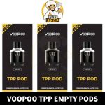 Buy VOOPOO TPP Empty Pod Cartridge in Dubai - VOOPOO TPP Empty Pods is Available in Black, Gunmetal & Silver Colors - TPP Pods Near Me