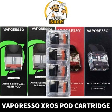 Buy XROS Replacement Pods in UAE - VAPORESSO XROS Pods of 0.6ohm, 0.7ohm, 0.8ohm, 1.0ohm & 1.2 ohm in Dubai Pod Shop near me