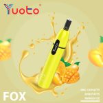 MANGO ICE CREAM Buy YUOTO Fox 3000 Puffs Rechargeable in UAE - YUOTO Fox Disposable 50mg Rechargeable Vape in Dubai - YUOTO 3000 Puffs vape Near Me