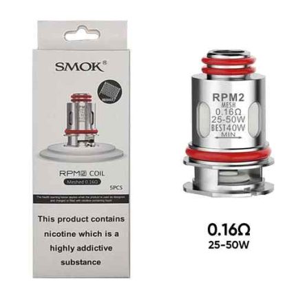 MESHED 0.16 Buy SMOK RPM 2 Replacement Coils in UAE - SMOK RPM 2 Coils in Dubai - RPM 2 Mesh Dubai - RPM 2 DC MTL Dubai - vape Shop near me