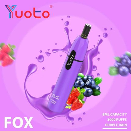 PURPLE RAIN Buy YUOTO Fox 3000 Puffs Rechargeable in UAE - YUOTO Fox Disposable 50mg Rechargeable Vape in Dubai - YUOTO 3000 Puffs vape Near Me