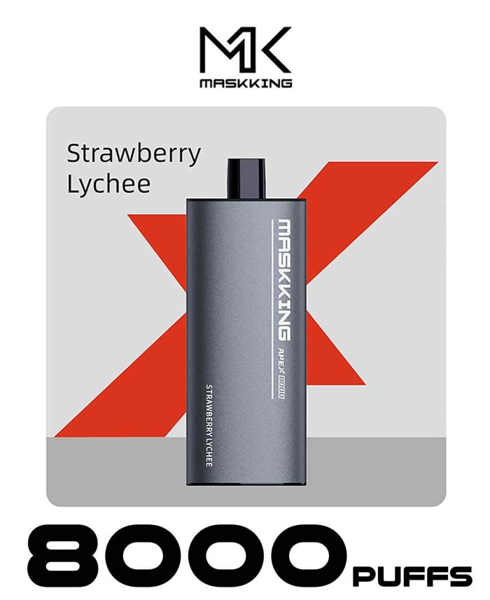 STRAWBERRY LYCHEE Buy MASKKING Apex Disposable in UAE - Maskking 8000 Puffs APEX Disposable Vape in Dubai - MASKKING APEX 8000 Puffs shop near me