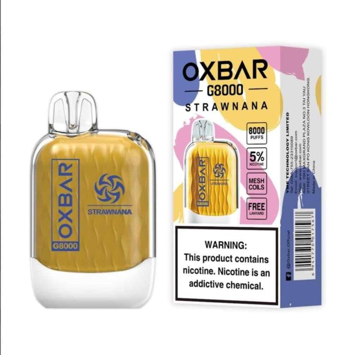 STRAWNANA Buy OXBAR 8000 Puffs in UAE - OXBAR G8000 Disposable in Dubai - OXBAR Disposable Vape Dubai - OXBAR 8000 Dubai- Vape shop near me