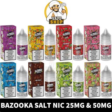 BAZOOKA Salt Nic of 30ML Size & 25MG, 50MG Nicotine in UAE - BAZOOKA Sour Straws Salt in Dubai - BAZOOKA SALTS Shop Near ME