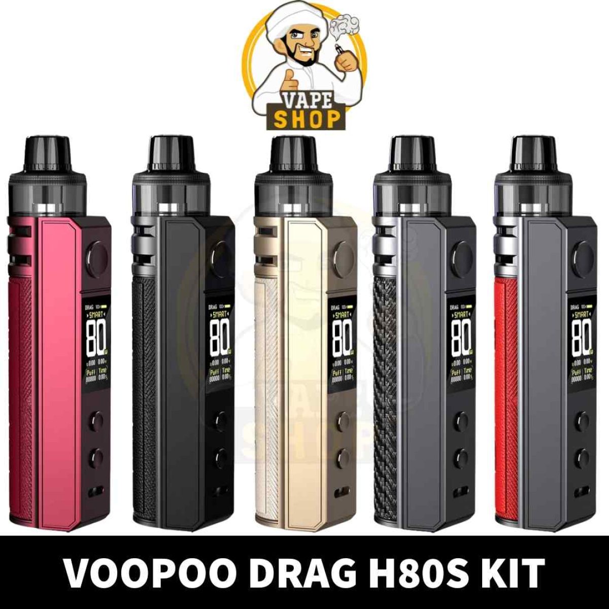 Product Features:adjustable Airflow Vape Product Review: Voopoo DRAG H80 S  Pod Mod Kit Products/kits & Mods/starter Kits/single Battery