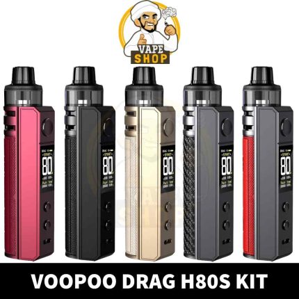 Buy DRAG H80S Vape Kit of 80W in UAE - VOOPOO DRAG H80S Kit Available Colors_ Black, Brown Golden, Grey, Plum Red, Red Shop Near Me