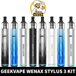 Buy GEEKVAPE Wenax S3 Kit 18W 1100mAh Pod System in UAE - Wenax Stylus 3 Kit Available Colos_ Silver, Blue, Dark, Black, White Near Me