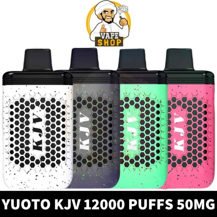 Buy KJV 12000 Puffs 50MG Disposable Vape Made By YUOTO in UAE - Yuoto KJV Disposable vape All Flavors Shop in Dubai Near Me