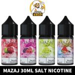 Buy MAZAJ Salt Nic of 25MG & 50MG, size 30ml in UAE - MAZAJ 25MG Salt Nic in Dubai - MAZAJ 50MG Salt Nic in Dubai Vape Shop Near Me MAZAJ 30ML SALT NICOTINE