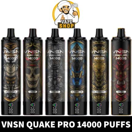 Buy Quake Pro 14000 Puffs Rechargeable vape in UAE - Quake Pro Disposable Vape 50mg with Mesh Coils,14ml Capacity, 650mah Vape Near Me