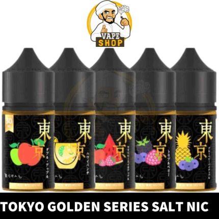 Buy TOKYO 30ML Salt Nic Golden Series of 30ML Size & 30mg, 50mg Nicotine Strength in UAE - TOKYO Golden Series Salt Nic Shop Near ME