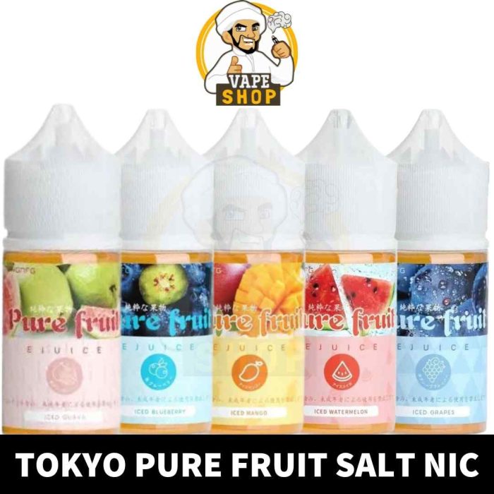 Buy TOKYO Pure Fruit Salt Nicotine of 30ML size & 30MG, 50MG Nic Strength in UAE - TOKYOO Salt Pure Fruit Juice Shop in Dubai Near Me