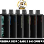 Buy UNIBAR 8000Puffs 20MG Disposable Vape in UAE - UNIBAR Disposable Vape Shop in Dubai - UNIBAR 8000 Puffs Shop Near ME