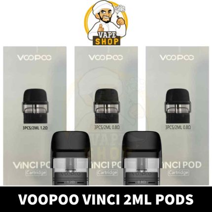 Buy VOOPOO Vinci Replacement Pod of 0.8ohm Freebase Pod & 1.2 ohm Saltnic Pod in UAE - VOOPOO Vinci Pods Shop in Dubai Near Me