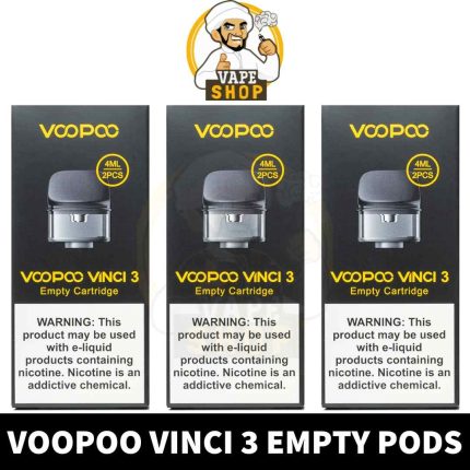 Buy Vinci 3 Empty Pods of 4ml in UAE - VOOPOO Vinci 3 Pods for VOOPOO PnP Coils Series in Dubai - Vinci 3 Replacement Pod Shop Near Me