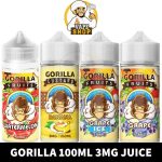 GORILLA 100ml 3mg Juice in UAE - GORILLA 100ml Vape Juice of 3mg Nicotine in Dubai - GORILLA 3mg 100ml Juice Shop Near Me