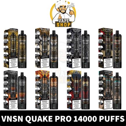 Quake Pro 14000 Puffs Rechargeable vape in UAE - Quake Pro Disposable Vape 50mg with Mesh Coils,14ml Capacity, 650mah Vape Near Me