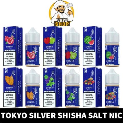 TOKYO Silver Shisha Salt Nicotine of 30ml Capacity and 30MG Nicotine strength in UAE - TOKYO Silver Shisha Series Salt Nic shop in Dubai